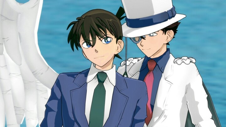 [Conan MMD] Frenzied Destroyer ガール (Kaito/Kidd, Shinichi) penuh warna dan rambut tebal