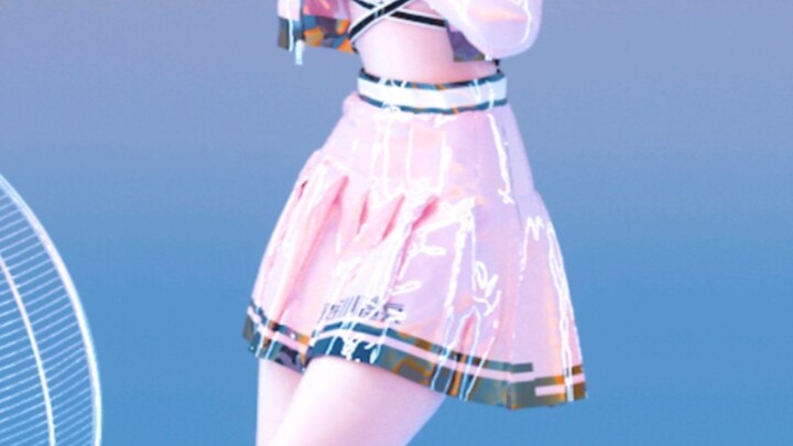 Kain MD MMD neon PAKU C4D OC rendering (layar vertikal)