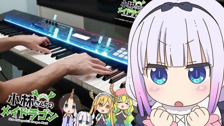 【Chú! 】Bản cover piano của Kobayashi's Dragon Maid OP "Blue Sky Rhapsody"