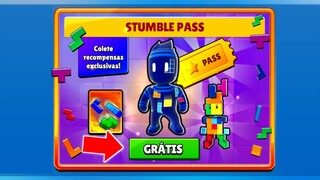 DE GRAÇA!! COMO PEGAR O NOVO STUMBLE PASS GRÁTIS NO STUMBLE GUYS (ATUALIZADO)