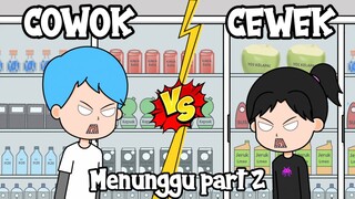 Cewek vs Cowok saat menunggu part 2 - Animasi damachi animation