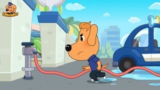 Kids' Driving Center _ Jobs and Career Pretend Play _ Safety Rules _ Sheriff Lab
