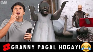 Granny Kyu Hogayi Pagal? - Grandpa Ko Khub Maara 😂 HORROR GRANNY COMEDY #YtShorts #Shorts