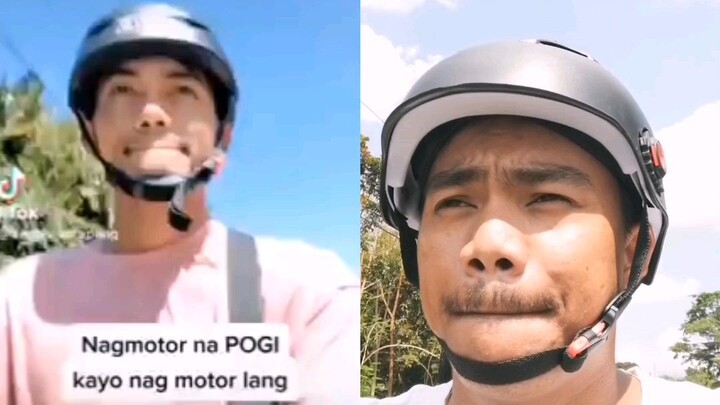 Nag motor na pogi                 kayo nag motor lang 😂