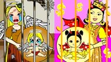 Angel VS Vampire Pregnant In Jail - Rich Squid Game VS Poor Rapunzel | DIY Paper Dolls & Cartoon