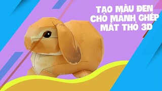 Trọng Nguyên | Tạo màu đen cho mảnh ghép mắt thỏ 3D