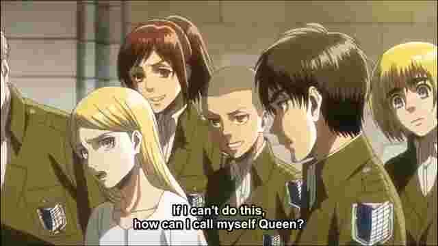 Historia hits Levi (Attack on Titan)