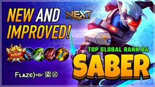 New and Improved! Saber Best Build 2020 Gameplay | Diamond Giveaway Mobile Legends