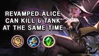 WOW! THE NEW REVAMPED ALICE CAN SUSTAIN A LOT MORE | Mobile Legends