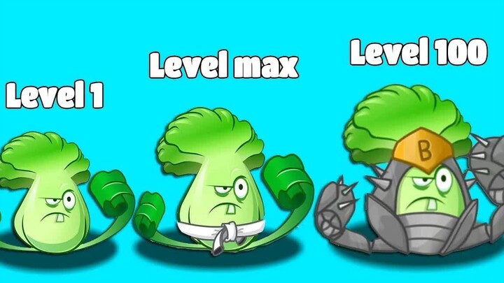 PvZ 2植物对战 - 所有植物等级1对战等级最高，等级100对战平安巨人僵尸