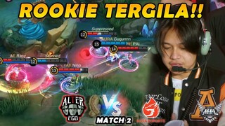 GUGUN GONDRONG SANG RISING STAR!! NGERI BANGET INI ROOKIE BROH - AURA VS AE MATCH 2