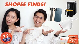 SHOPEE 2.2 CASHBACK SALE (WIN UPTO 150K PESOS) | SHOPEE FINDS | WE DUET