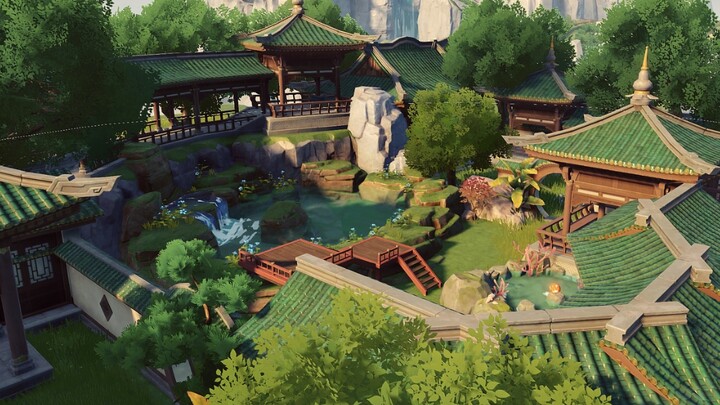 [Genshin Impact • Dust Song Pot] Bangun taman Suzhou dan ajari Anda cara meminjam pemandangan~