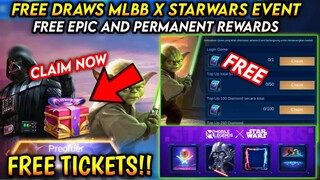 HOW TO GET FREE DRAWS IN MLBB X STARWARS EVENT AND CLAIM FREE GALACTIC TICKET NOW - MLBB