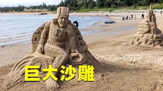 Sand is so loose, so why can it be easily shaped into huge sand sculptures after getting wet?