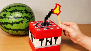 Think of yourself as Steve, and eat a watermelon so tonally!