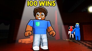 100 Wins in Rainbow Friends SECRET ENDING..