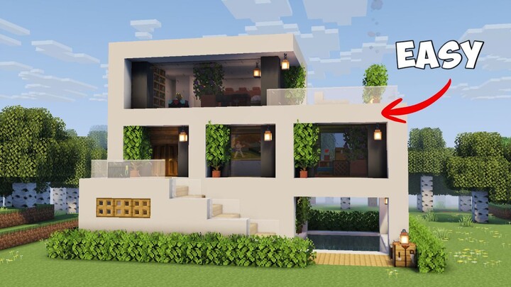 Minecraft:⛏️ How to Build a Simple Modern House🏠