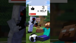 HELP Herobrine Soccer Kick VS God VS Entity  Minecraft Animation #minecraft #minecraftanimation