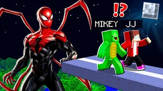 How Creepy Spider Man BECAME TITAN and ATTACK MIKEY and JJ ? - in Minecraft Maizen