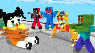 Monster School : Zombie Fnaf Freddy x Baby Zombie Catch Squid Game Doll - Minecraft Animation