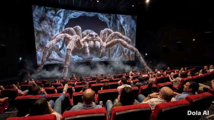 Aranha GIGANTE invadindo o cinema! A experiência 4D mais aterrorizante