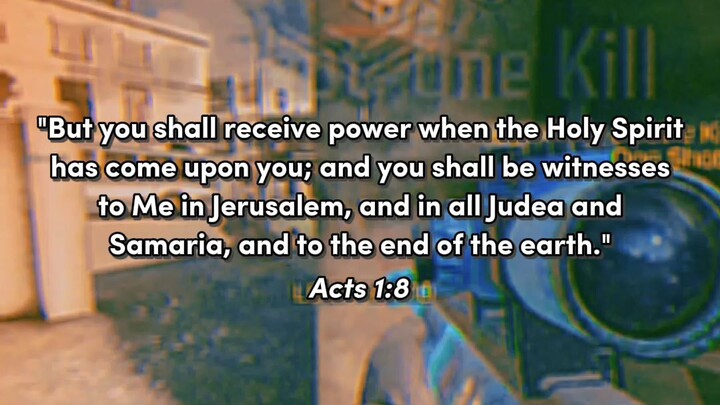##Acts 1:8“You will receive power when the Holy Spirit comes on you, and you will be My witnesses.☺️