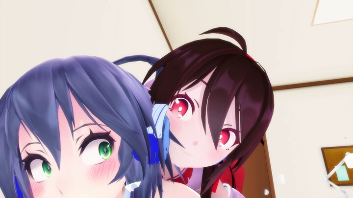 【V Family MMD】North and South Group Tickle