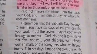 Daily Verse.                  Exodus 20:8-11