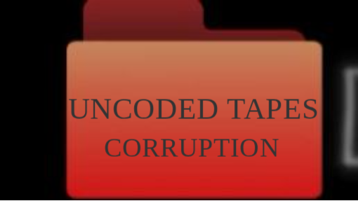 the file with no code 3 (uncoded tapes - corrupted)