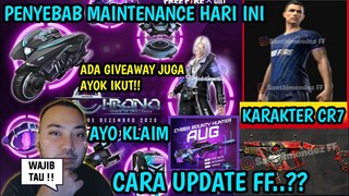 KULGAR❤PENYEBAB UPDATE & MAINTENANCE FREE FIRE HARI INI 7 DESEMBER 2020