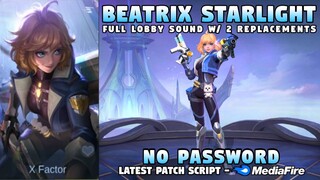 Beatrix Space Agent Starlight Skin Script No Password | Full Sound & HD Effects | Mobile Legends