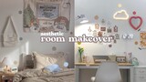 EXTREME Aesthetic Room Makeover 2022 🌷| korean-inspired, pinterest, pastel, cozy + Shopee Finds 🧸☁️