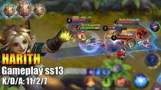 Harith gameplay ss13 | Mythic rank gameplay [K2 Zoro]