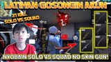 NYOBAIN NO SKIN GUN DI RANKED + SOLO VS SQUAD! EZ LAH 21 KILL WAKAKA!