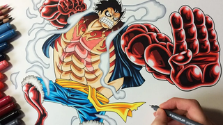 วาด Luffy ลูฟี่ - Gear 4