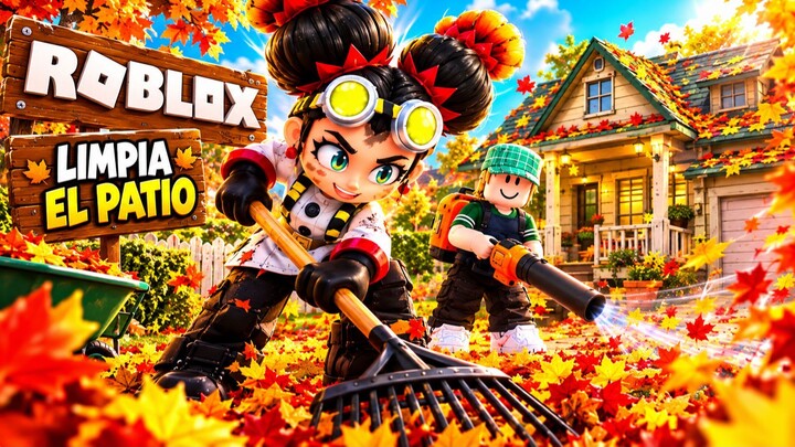😱 ¡TUVE QUE LIMPIAR 100.000 HOJAS en UNA CASA en ROBLOX 🍂