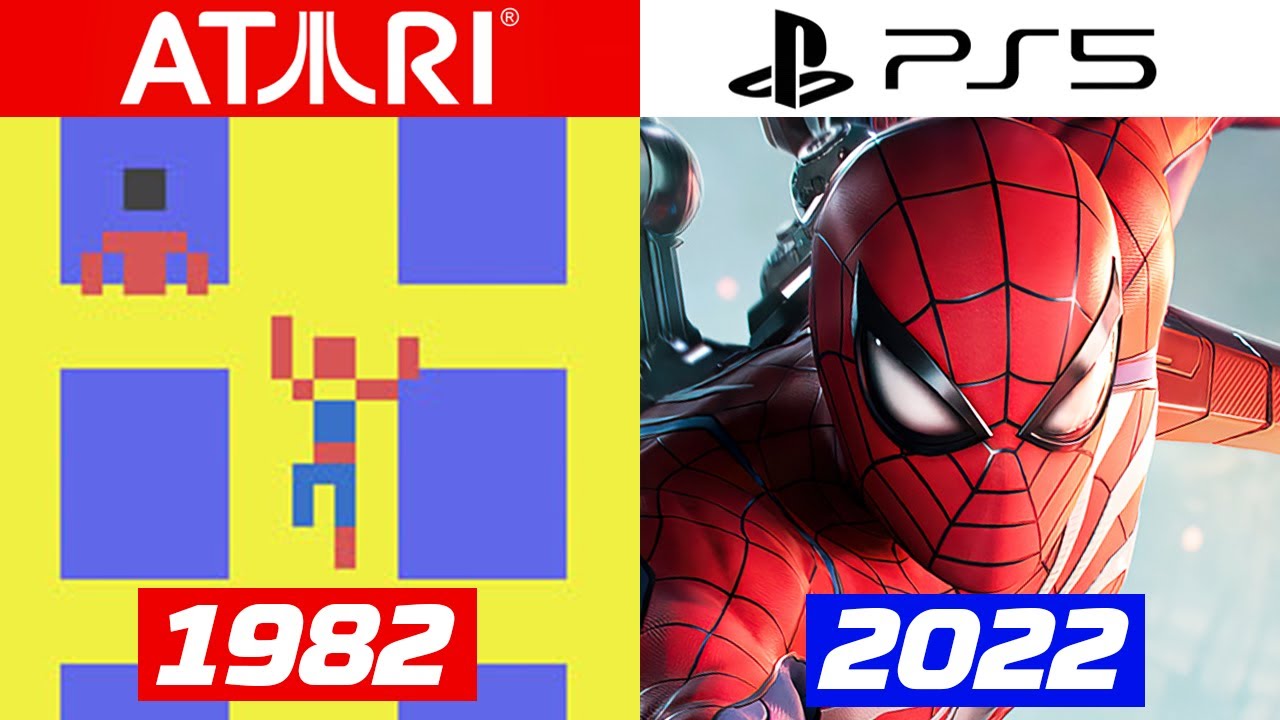 Evolution of SPIDER-MAN Games 1982-2023 , spiderman games - thirstymag.com