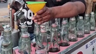 Putting aside other things, I was impressed by this bottle opening action! Handmade lemon soda water