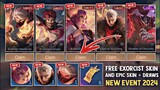 NEW EXORCISTS 2024! FREE EXORCIST SKIN AND EPIC SKIN + TOKEN DRAW REWARD! FREE SKIN | MOBILE LEGENDS
