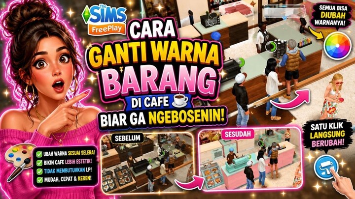 BIAR MAKIN AESTHETIC NIH CAFE KALIAN 🥰 GINI CARANYA 🤩 | THE SIMS FREEPLAY
