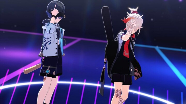 [Distribusi Kamera/MMD Genshin Impact] Malam Tanpa Tidur (Maple Leaf & Wanderer) [Floating Crazy]