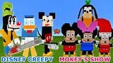 DISNEY CREEPY PASTA vs. MOKEY'S SHOW (Mickey Mouse Parody) in Minecraft