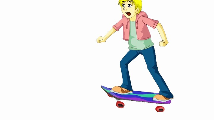 [Renai English] Seorang anak skateboard dengan terlalu banyak elemen