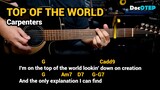 Top Of The World - Carpenters (1972) Easy Guitar Chords Tutorial with Lyrics Part 1 SHORTS