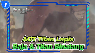 [Attack on Titan: Musim Terakhir]OP,Adegan Pertarungan Titan Lapis Baja & Titan Binatang_1