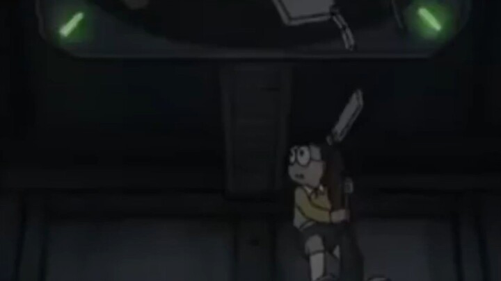Nobita memanjat pohon