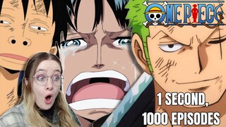 I watched One Second From 1000 Episodes of One Piece