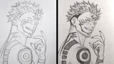 How to Draw Ryomen Sukuna - [Jujutsu Kaisen]