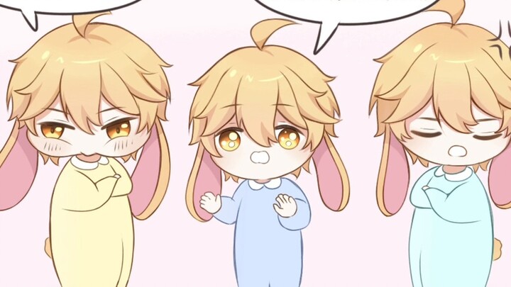 [Xiaokong ooc warning] Xiaotukong's bedtime story "Three Little Rabbits"